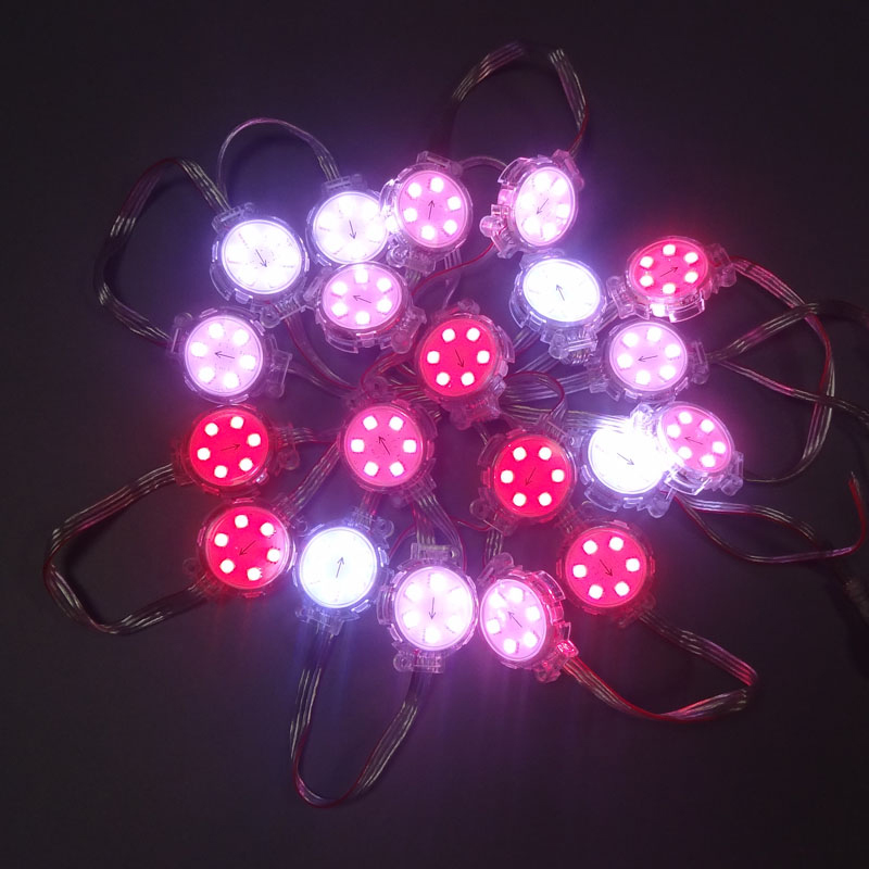 DC24V Diameter 4cm 5050SMD UCS1903/DMX512 Breakpoint-continue Pixel Module Full-color Outside-control Running Horse Lamp Water Gradient Chase Door Head Outdoor Waterproof IP67 Programmable Digital LED Point Light Pixel Light DC24V Diameter 4cm 5050SMD UCS1903/DMX512 Breakpoint-continue Pixel Module Full-color Outside-control Running Horse Lamp Water Gradient Chase Door Head Outdoor Waterproof IP67 Programmable Digital LED Point Light Pixel Light